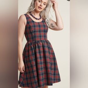 Modcloth Tartan Plaid Dress